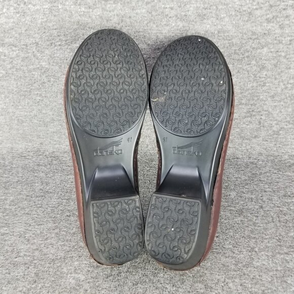 ✅Dansko Tilda Clogs Burgundy Leather Stretch Criss Cross Straps US 10.5-11 EU 41 - Picture 3 of 10